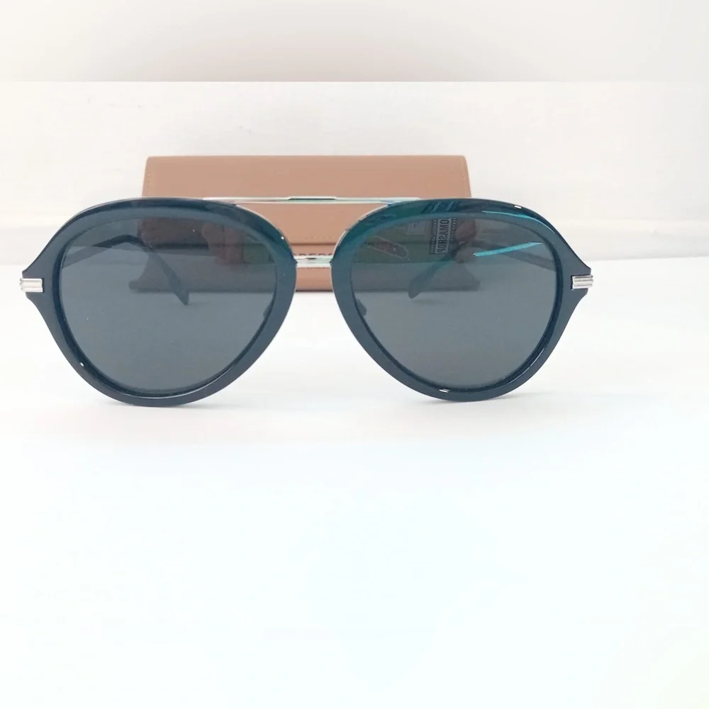 Burberry Dark Gray Aviator Men's Sunglasses BE4377 300187 58